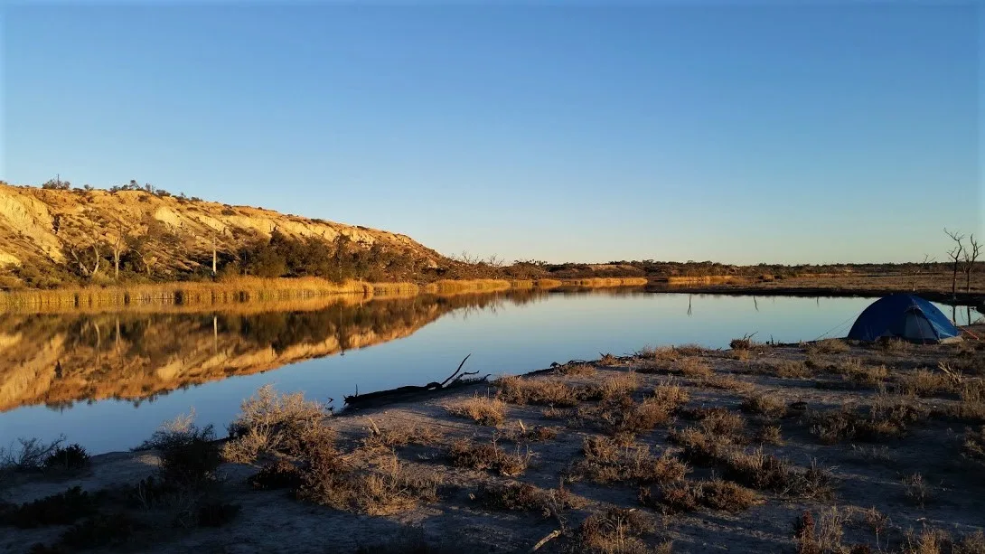 A typical riverside campsite along the Pike River trail. Photo courtesy: Meredith Blesing