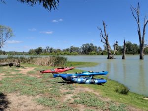Kingston on Murray Caravan Park canoe launch Paddling Trails South Australia